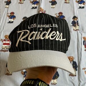 Los Angeles Raiders Black and Gray Cap